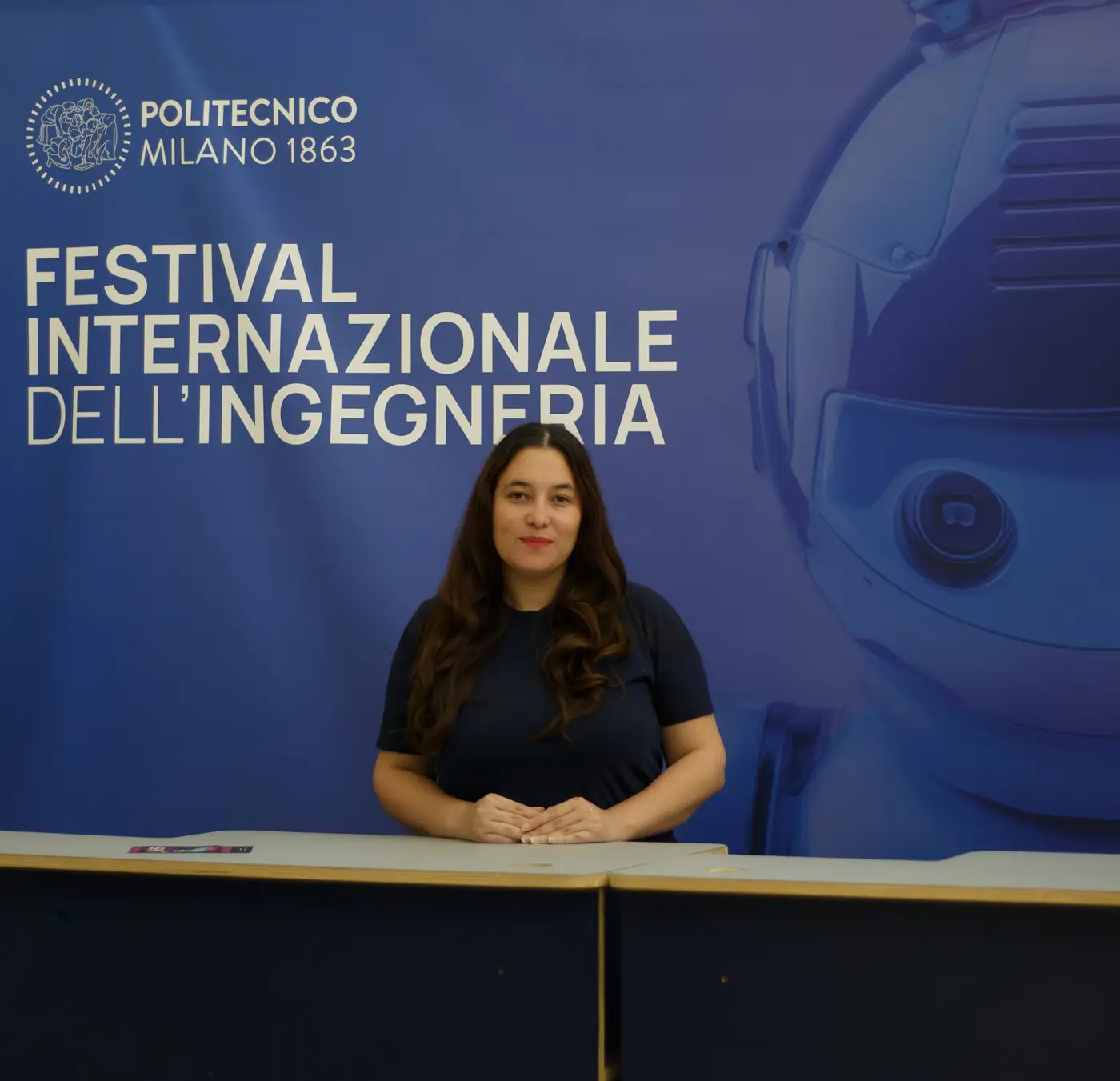 Aída Flecha sonriendo en el Politecnico di Milano